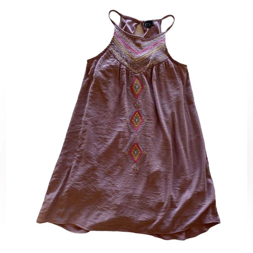 Art class Girls Bohemian Embroidered MIDI Dress Size 6/6X Lined Good Condition!